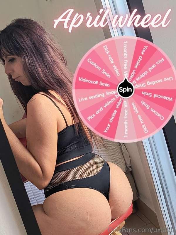 ***new month, new wheel*** 💕 you can win a **videocall, live..
