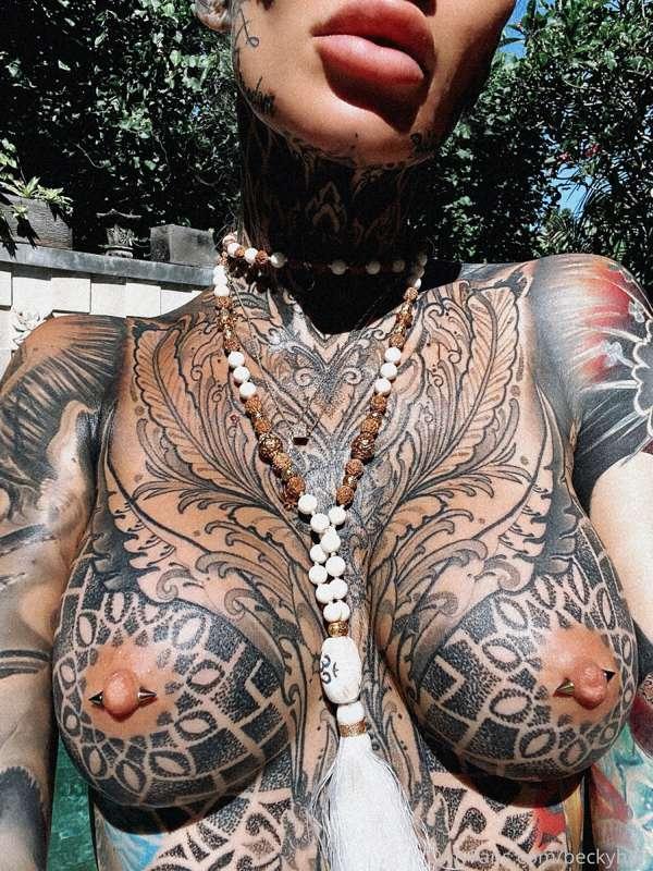 Breasts and beads....