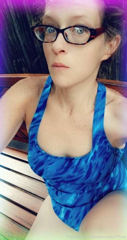 Me in a swimsuit from my vacation this week 😇
