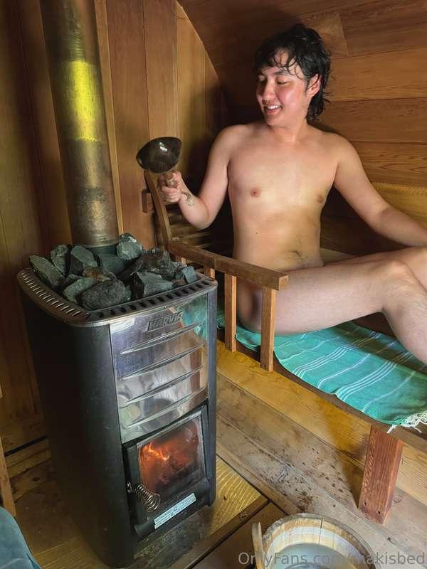 Went in a private sauna for the first time and it definitely..