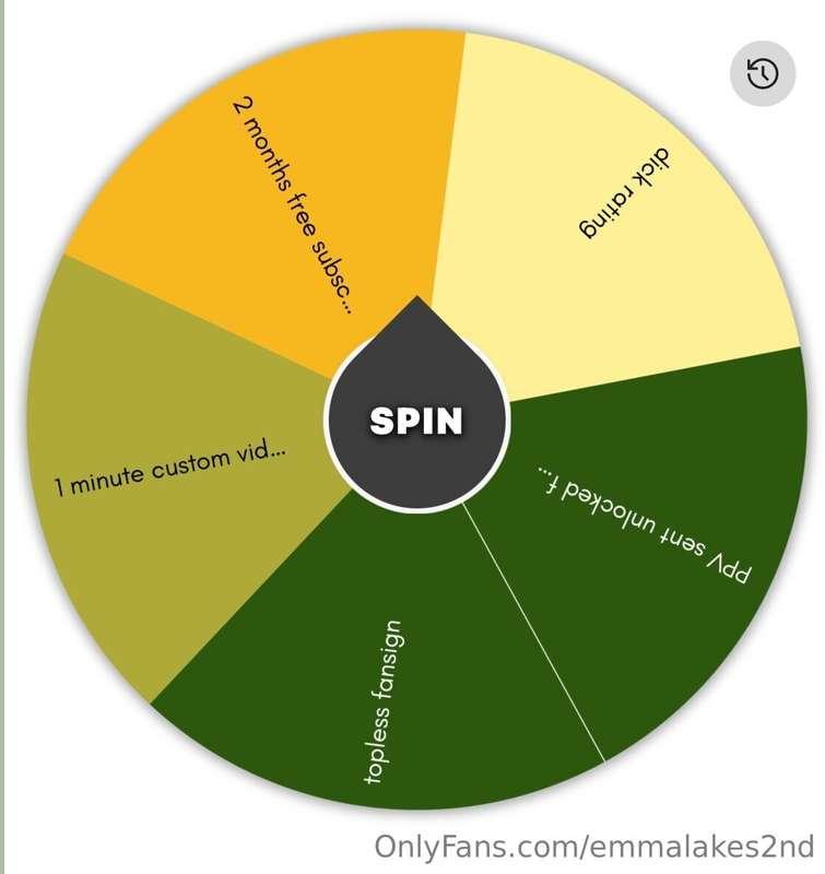 SPIN THE WHEEL- GUARANTEED WIN EVERYTIME Simply tip $4 to Sp..