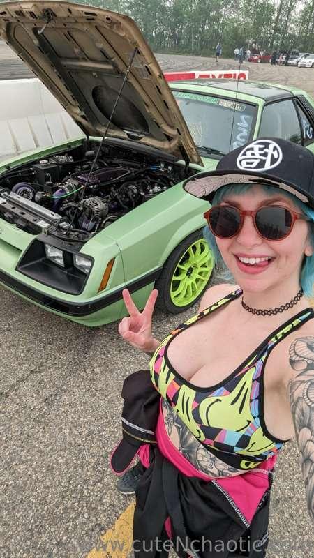 We drove 6 hours today and then spent the day at the race tr..