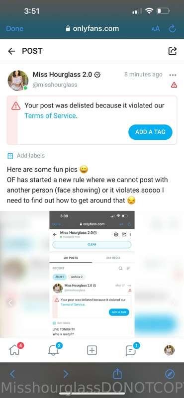 Ok so OF has a new rule apparently where I cannot post pics ..