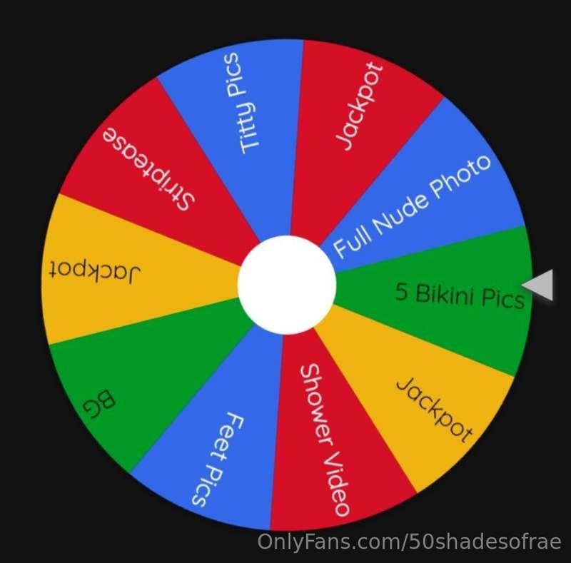 SPIN THE WHEEL!!!!❤️😍🤩 Let’s play a GAME😁💦 Get a chance to U..
