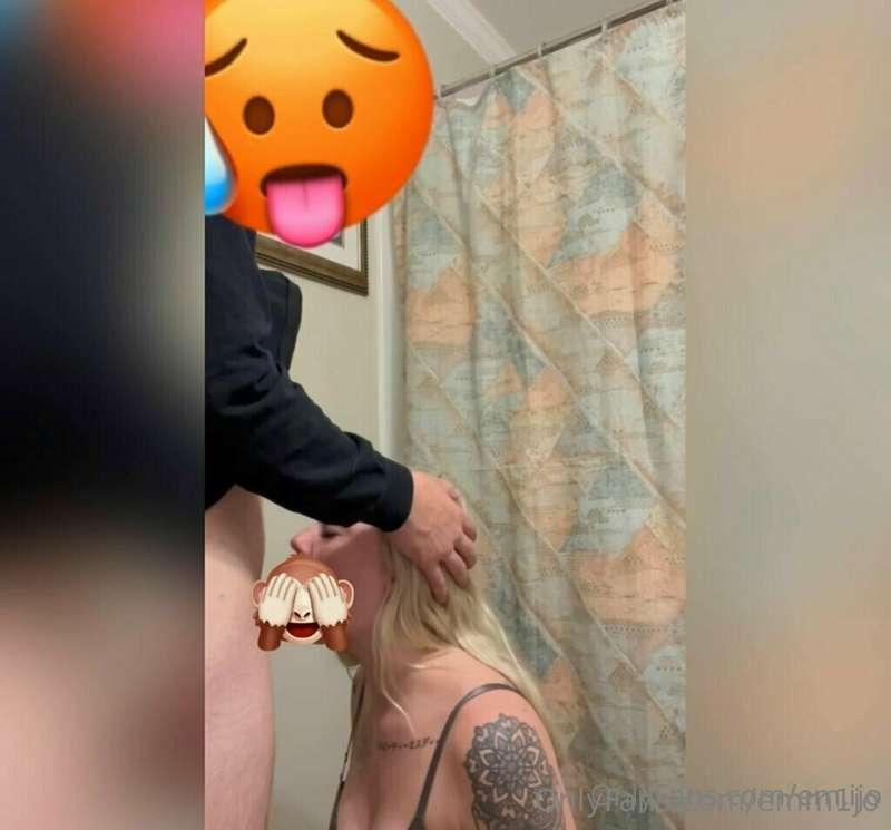 I let him fill my mouth & my pussy with his cock