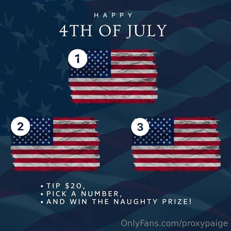 Naughty 4th of July game with your favorite girl!   Tip me $..