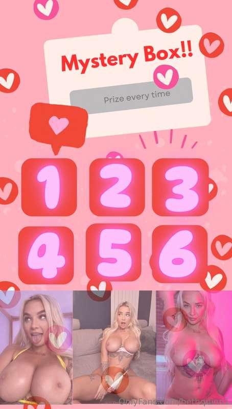 🩷 MYSTERY BOX 🩷 Tip $5 and Pick your number 😜2 Boxes = $103 ..