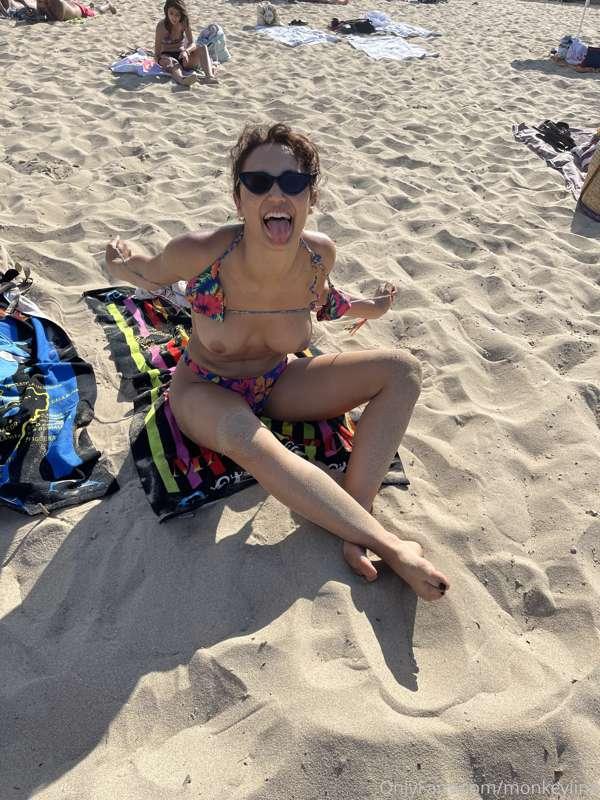 Best thing about Europe is that women go topless in any beac..