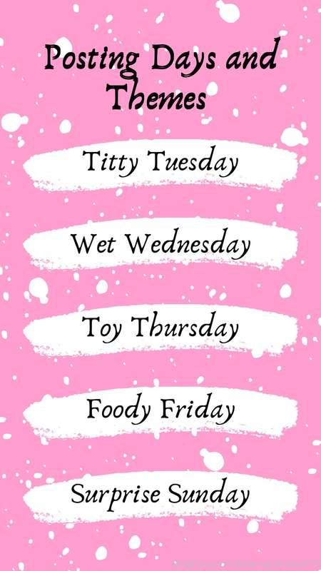 So I've decided each day deserves a special theme. See the p..