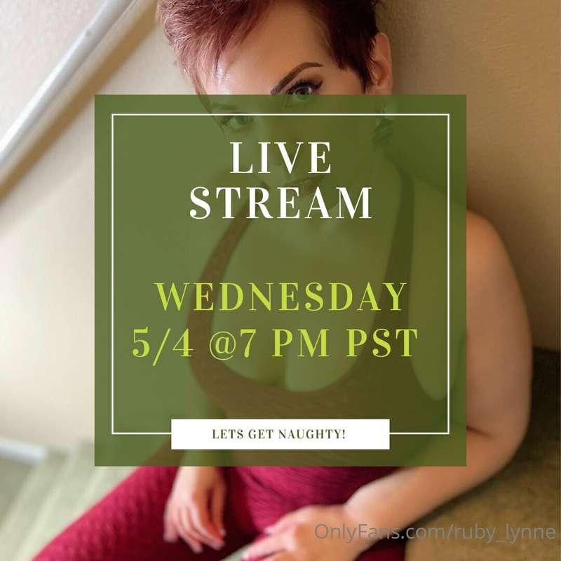 Tonight at 7 pm PST!! ⏰ Cum play with me babe! 😈 Streaming r..