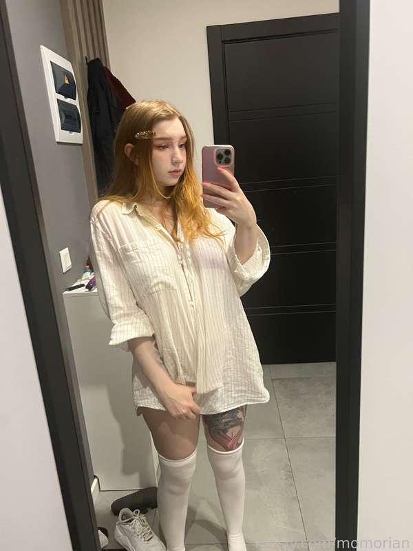 Waiting for delivery… 🥵
#fyp #girlnextdoor #casual #redhead #ginger