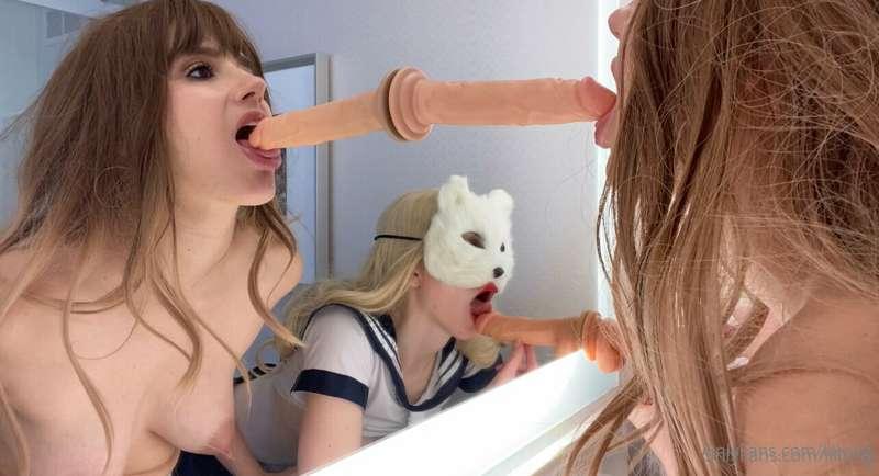 Tip $7 to see us deep throat these toys 😈
