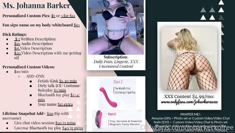 Updated Tip Menu! 💝💁🏼‍♀️