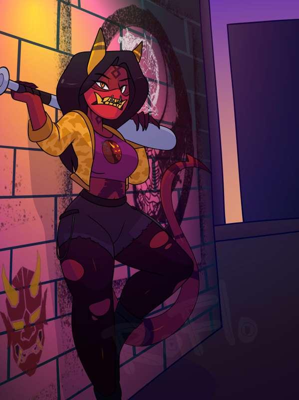 $35 Request - Oni Girl Arts 