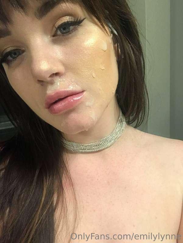 uh-oh 🥰 your cum got all over me baby! I cant even lick it o..