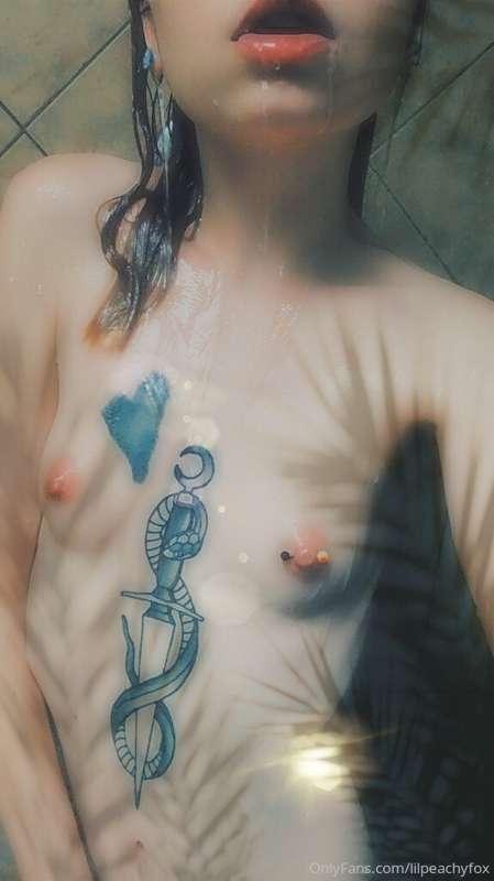 Playin in the shower is the best