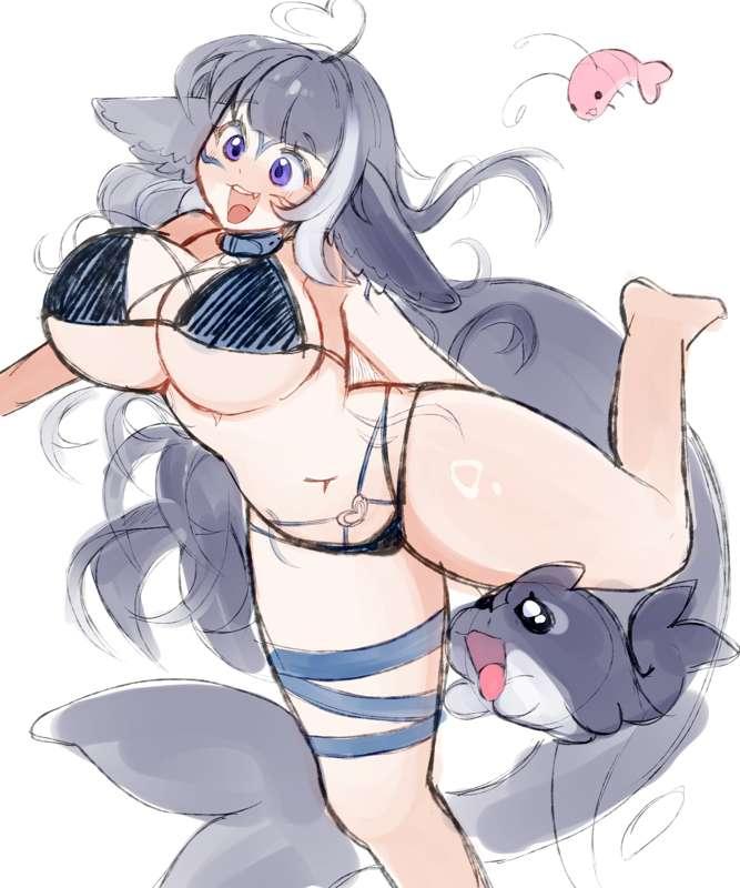 Shy lily doodle