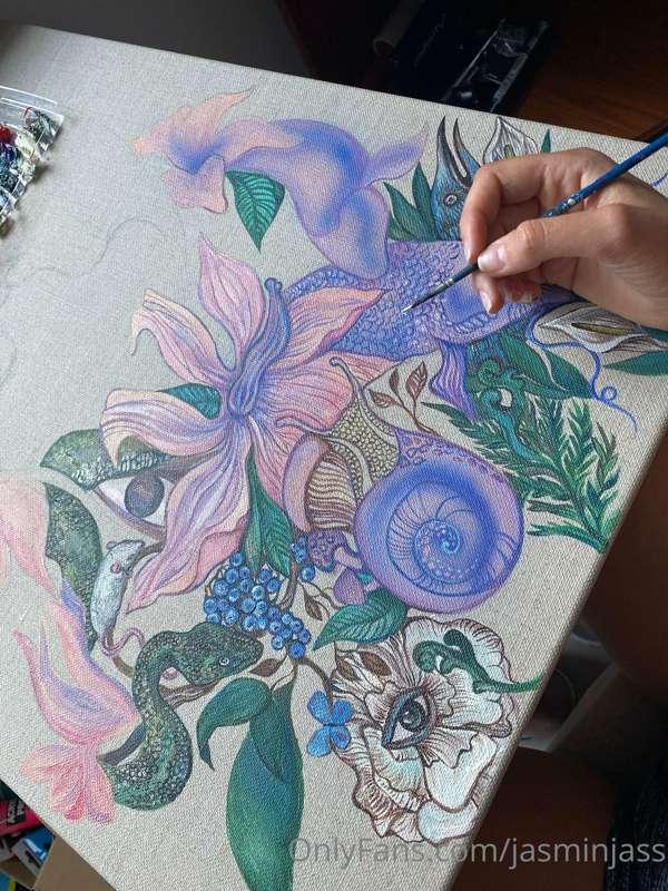 My new art in process. During my recovery period after denti..
