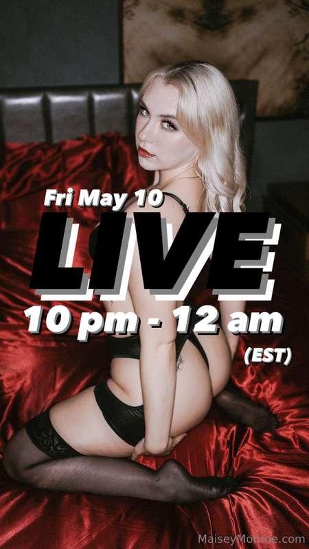 🚨💋LIVE TONIGHT ✨10pm (est) SEE YOU THERE DADDY 🥰