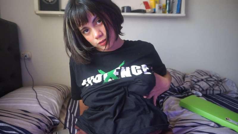 Can I tease you a bit with my tits?