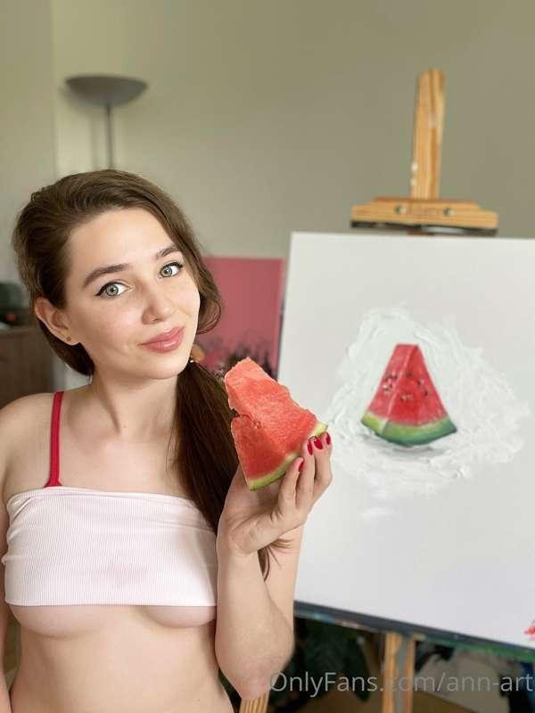 This is my first oil painting , And also , I really love wat..