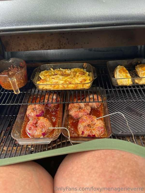 I stand at an angle at the grill so I can make sure not to b..