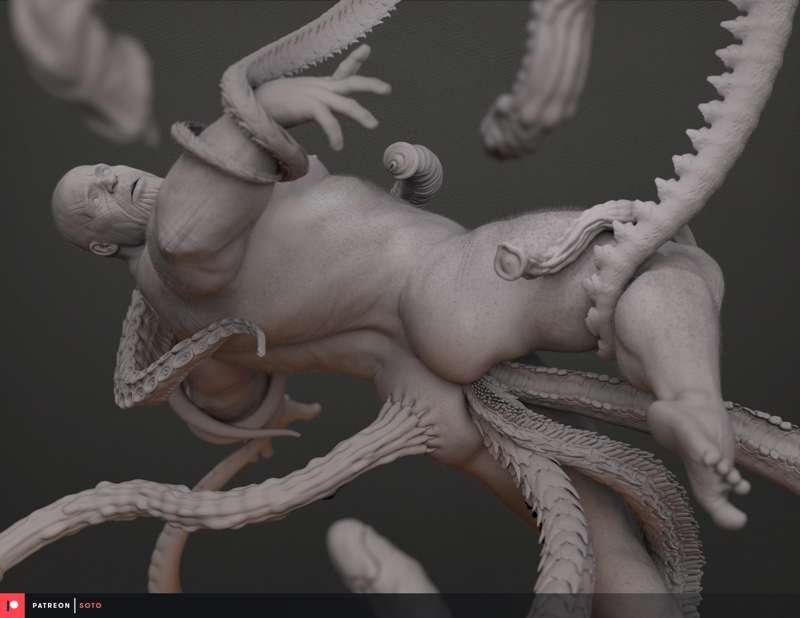 Thanos Tentacle Raped (Clay)