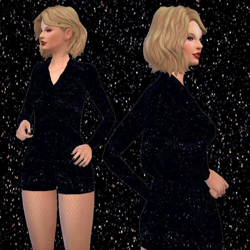 Taylor Swift - 1989 World Tour - Blank Space Bodysuit - The Sims 4