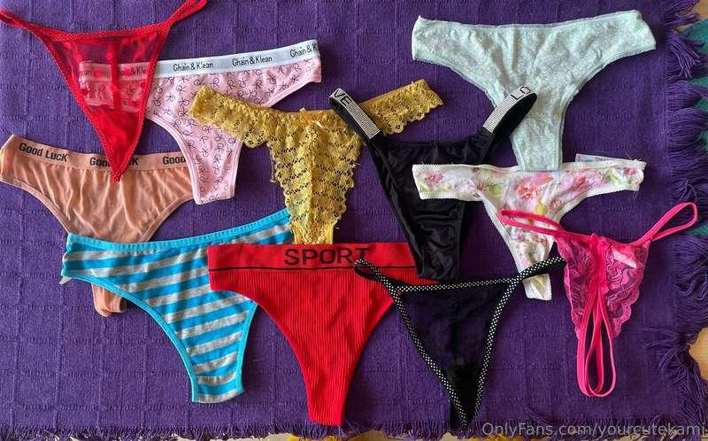 👙Panties ready to wear!😈 
Included: 24hrs worn, vacuum seale..