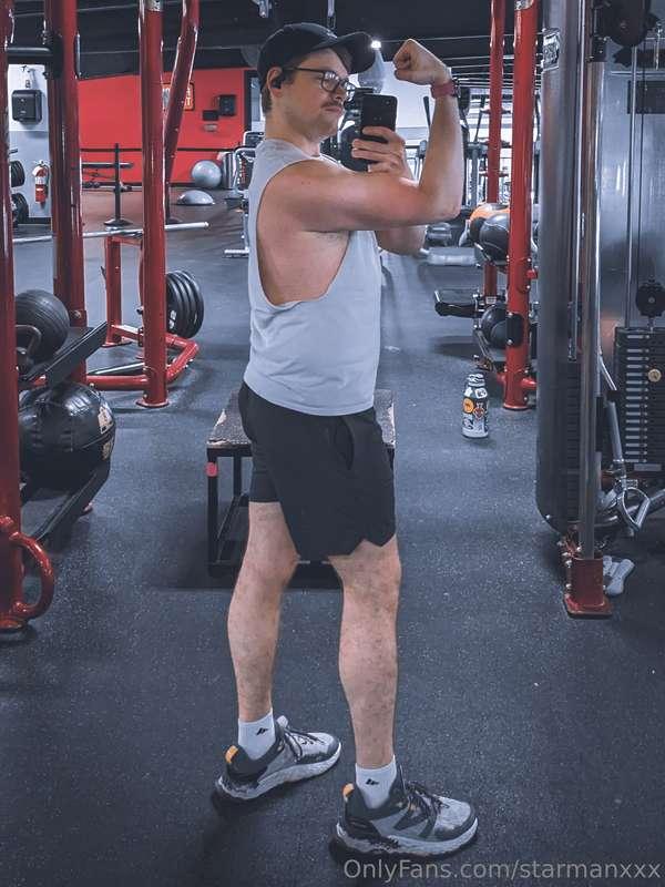 I did 20 mins of cardio before push-ups and rows today, and ..