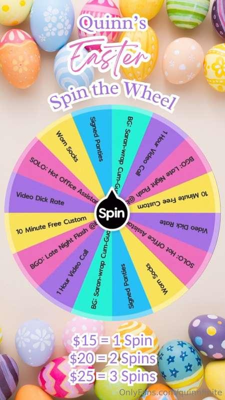 🐰🐤*** EASTER SPIN THE WHEEL*** 🐤🐰  time for some more horny ..