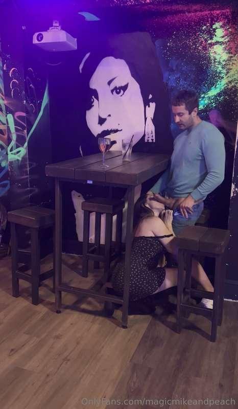 Watch this cheeky fuck in the bar. We go for an innocent dri..