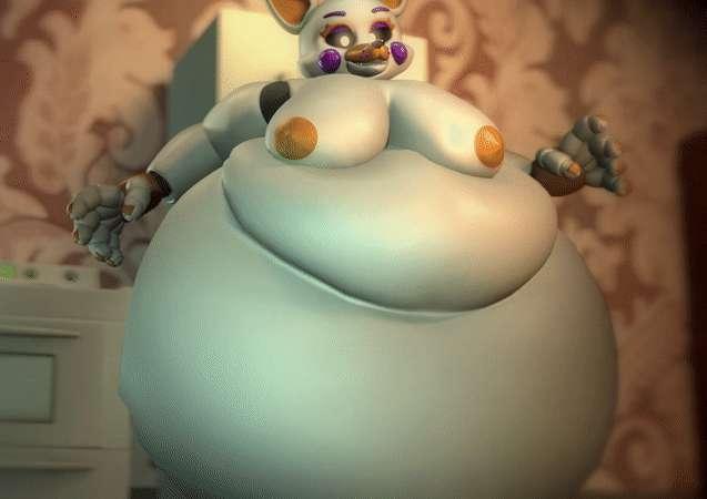 Lolbit tummy slap - Alt #1
