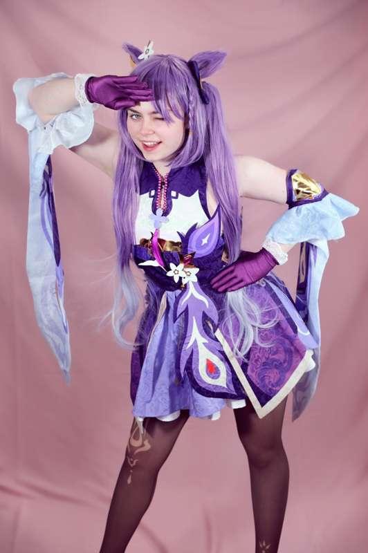 Keqing cosplay set 1