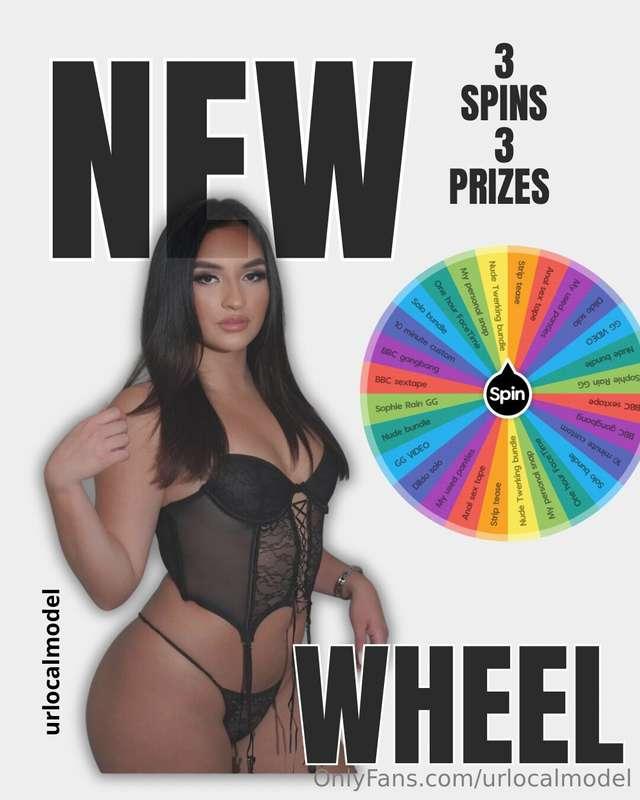 DM FOR DETAILS ABOUT THE SPIN THE WHEEL!😈