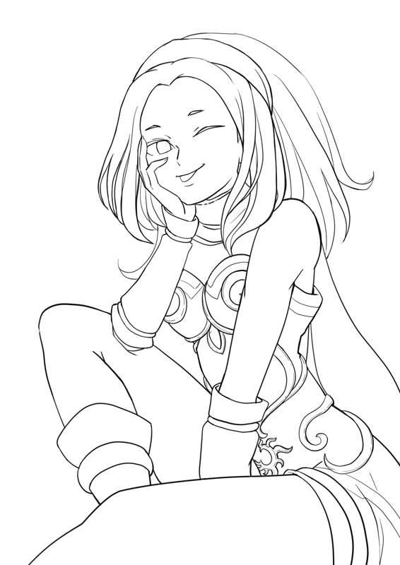 Gravity Rush Comms(lineart)