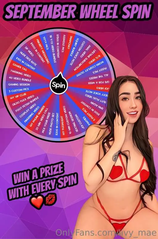 SEPTEMBER WHEEL SPIN 💋 tip on this campaign and I will recor..