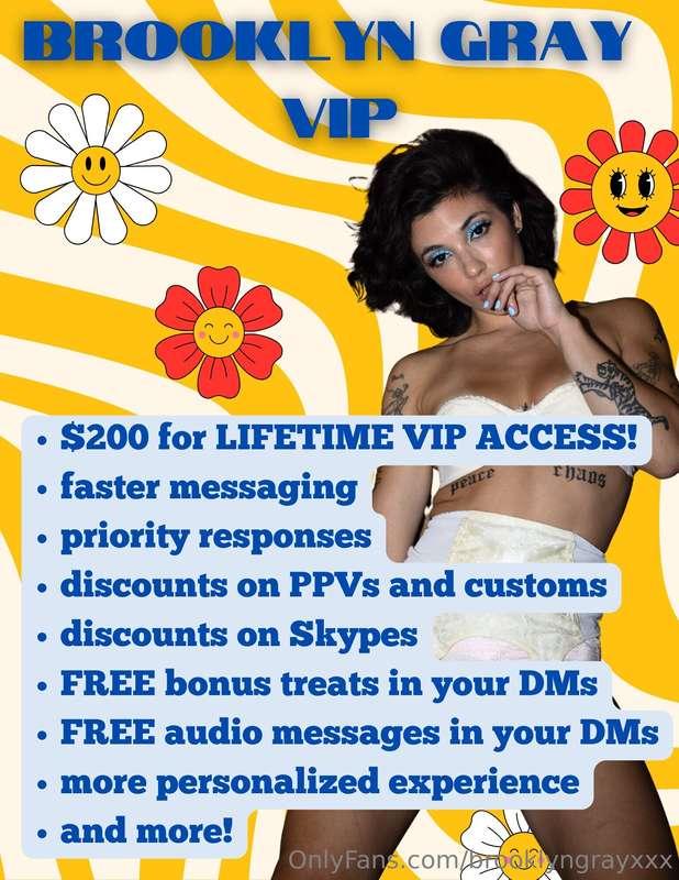 Reminder of the benefits of being one of my VIPs 💕 Would lov..