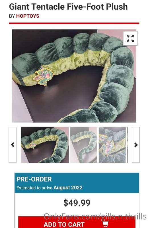 New wishlist item..... anyone wanna grab me a tentacle cuddl..