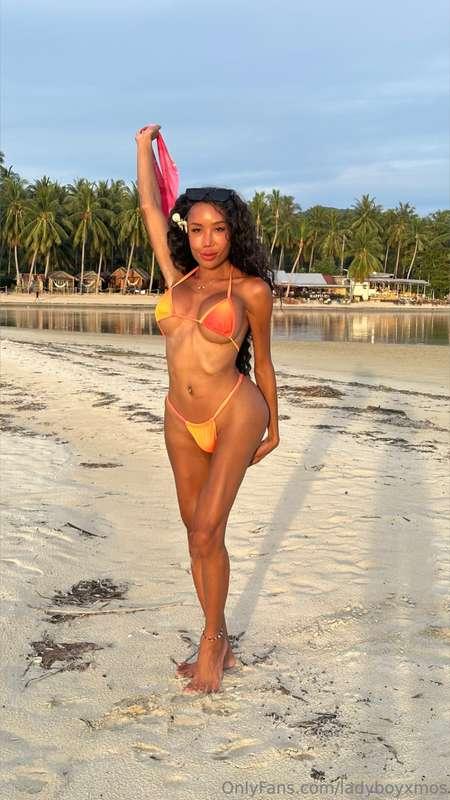 Here I am, enjoying this stunning sunset on the beach and ca..