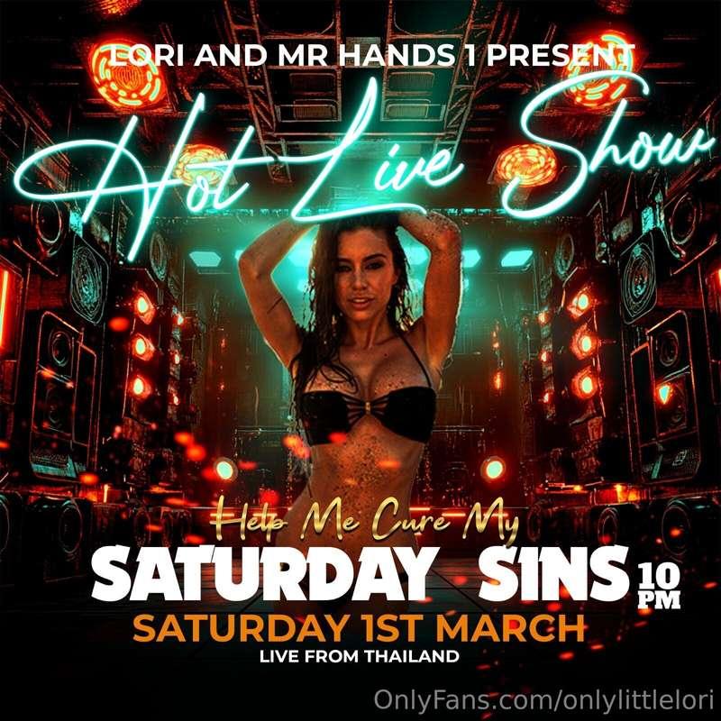  😈THIS SATURDAY😈GET READY FOR THIS FOOTBALL THEMED LIVE SHOW..