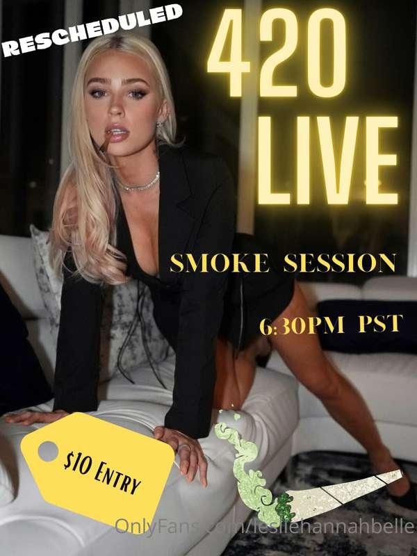 1 HOUR until I am LIVE 💥 who's ready to smoke and get to kno..