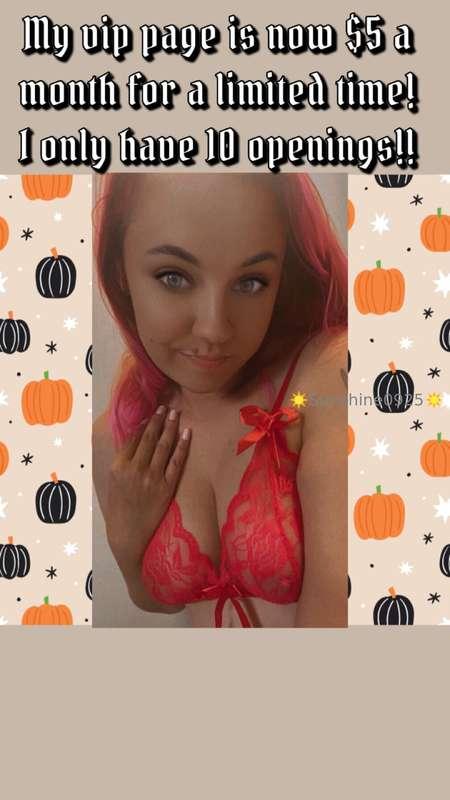 ☀️ https://onlyfans.com/sunshine0925vip ☀️👻 Get my spooky gr..