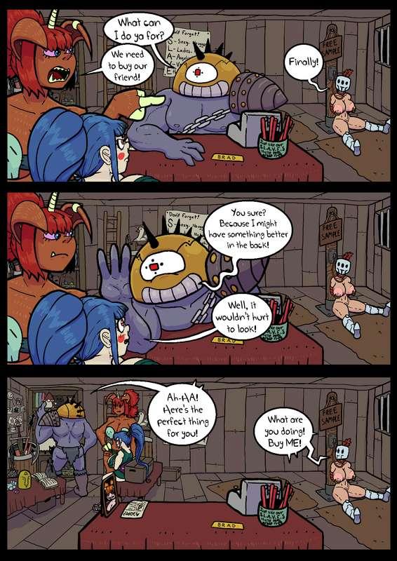 Comic: Swordswoman gets bought.