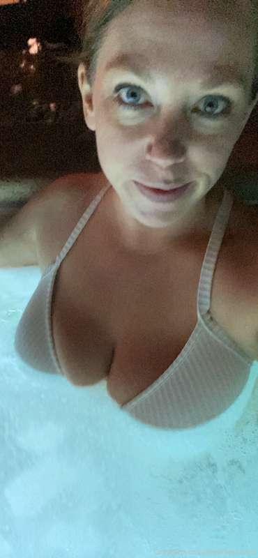 When a slut is in a hot tub…