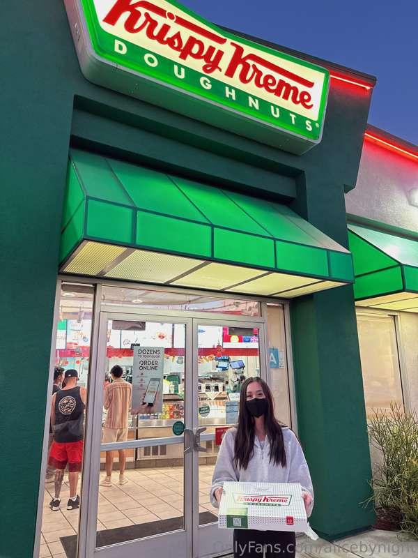 I spent the entire afternoon at Krispy Kreme, and oh my gosh..