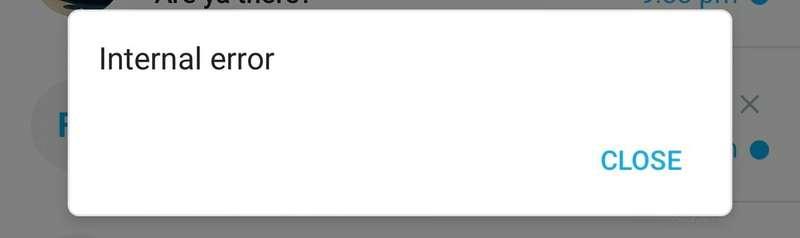 I keep getting this message when I try responding to everyon..
