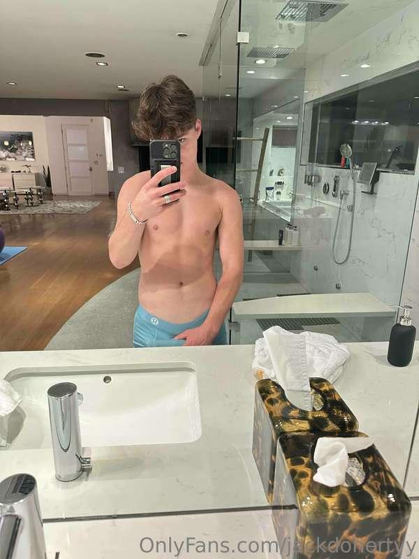 I touch myself every time I look in the mirror