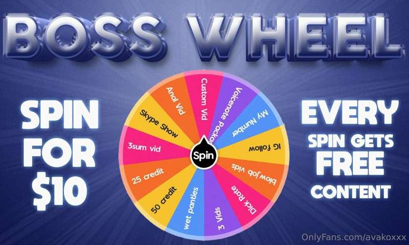👑👑👑 my *BOSS WHEEL* is Live👑👑👑. Just $10 to win 10 min custo..