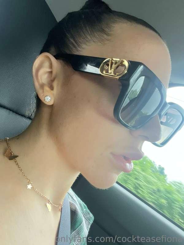 Got my Louis Vuitton glasses and my real diamonds (eeep! Fin..